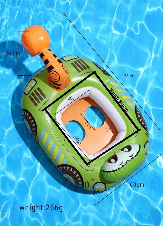 Jukusa Inflatable Swim Pool Float Water Float Ring Tube Vehicle Shape Pool Float Tube, Fun,Enjoyment Water Safety Ring for Kids (Bulldozer Swim Tube)(33" (84 cm) x 23" (58 cm)) - Image 2